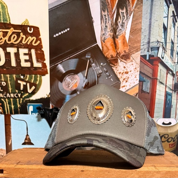 Accessories - Western Concho Camo Trucker Hat